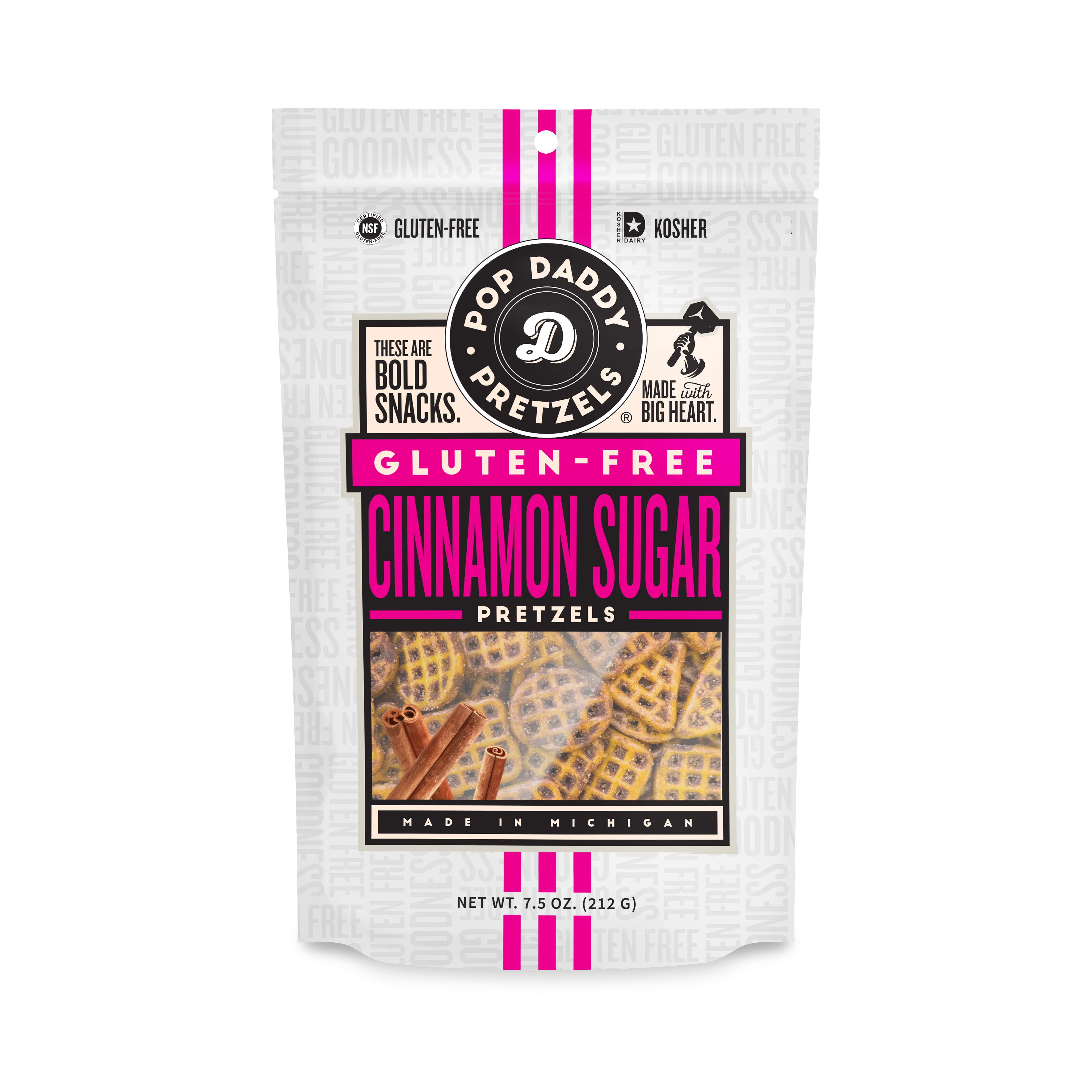 GF Cinnamon Sugar Seasoned Pretzels