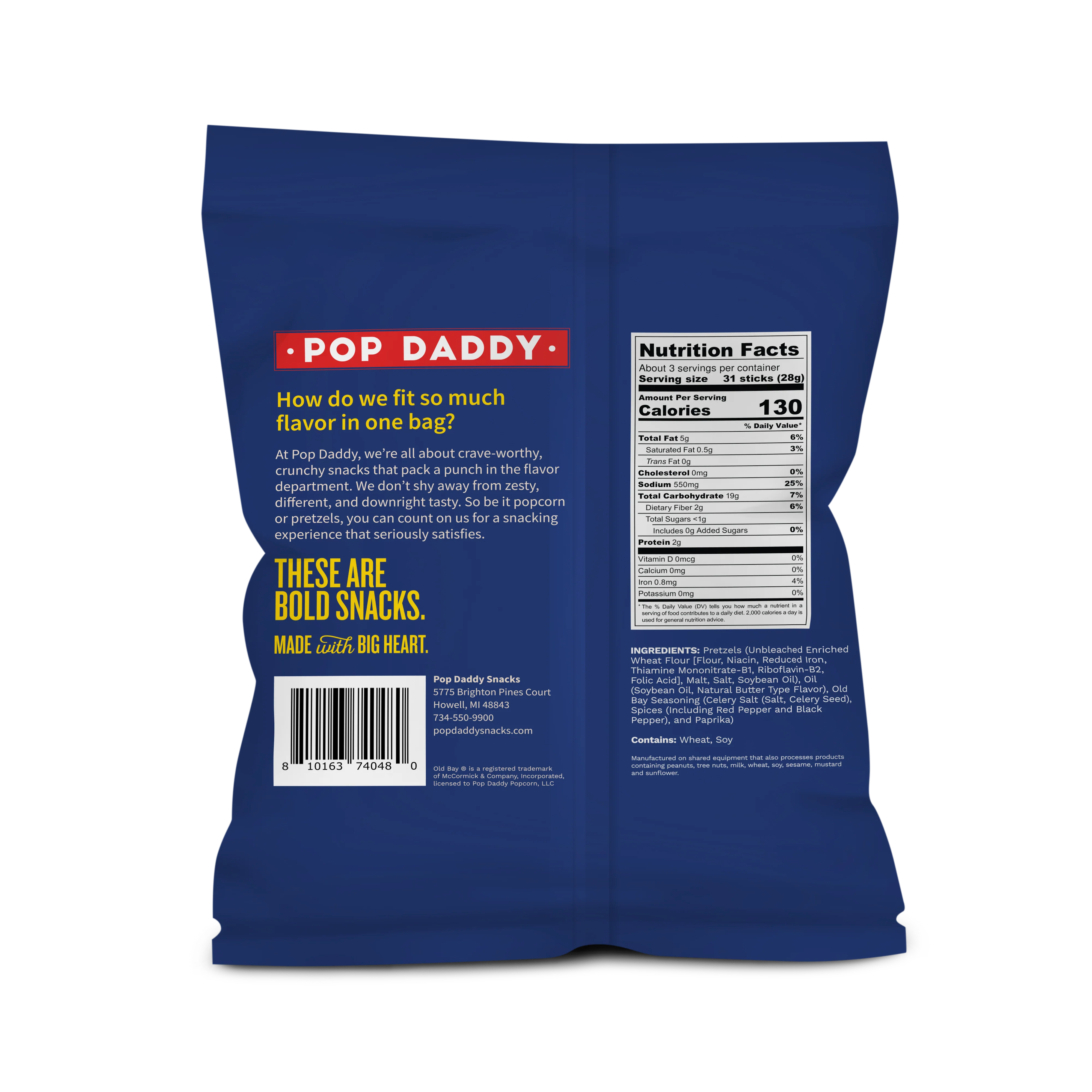 OLD BAY Seasoned Pretzels 3 oz - Image 2