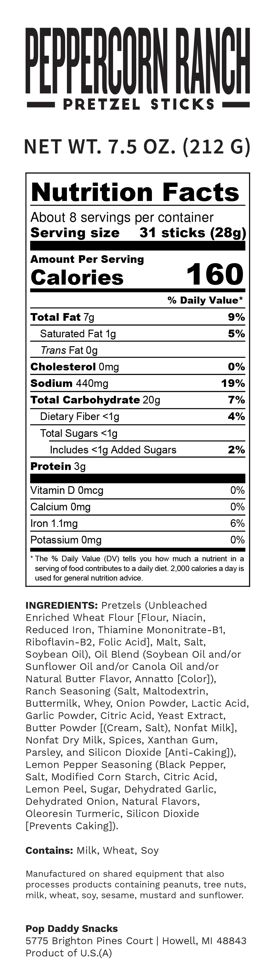 OVERSTOCK - Peppercorn Ranch Seasoned Pretzels - Image 3